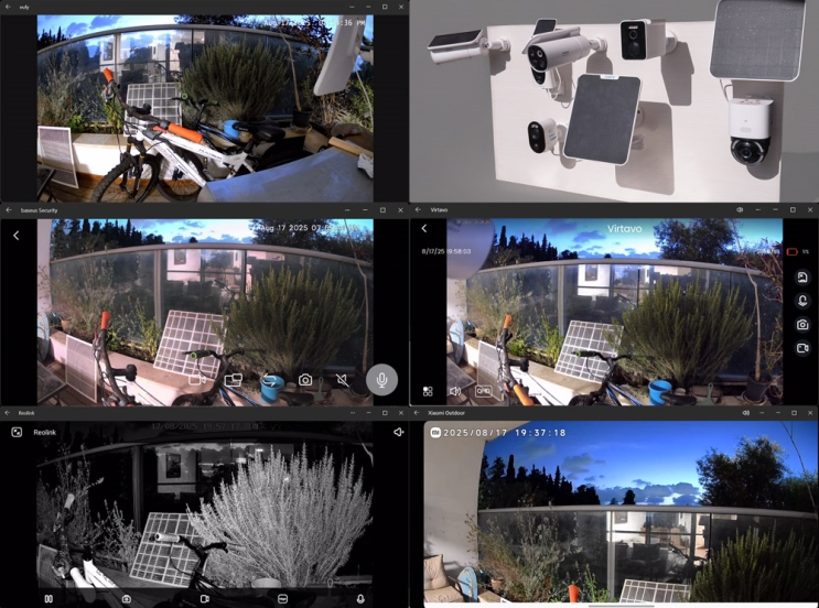 מבחן מצלמות אבטחה סולאריות